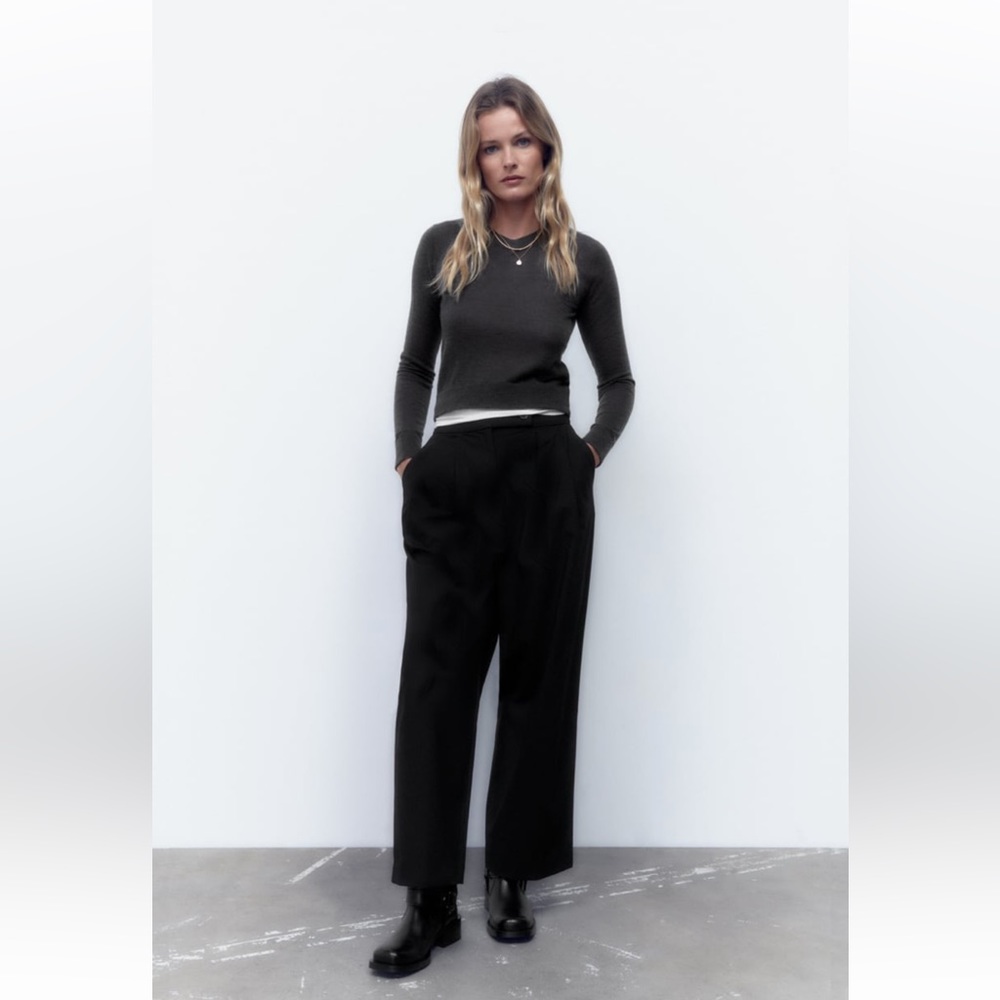 ZARA PLEATED MENSWEAR STYLE PANTS